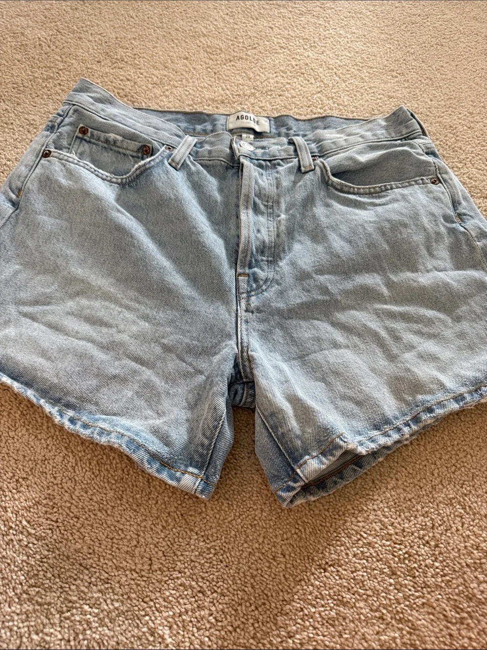 Agolde Parker Long Jean Short Twister Size 28 - Picture 7 of 13